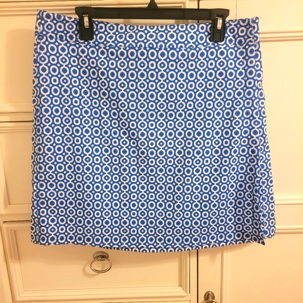 Rip Skirt Blue‎ Patterned Skirt